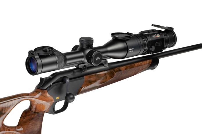 Blaser B2 2-12x50 with Luchs1 Thermal Optic attached