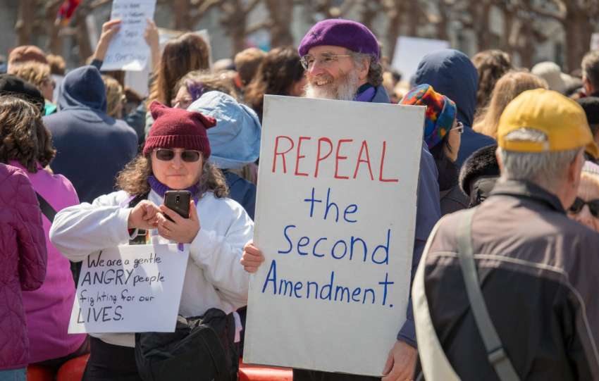 News Website Calls For Repeal of Second Amendment